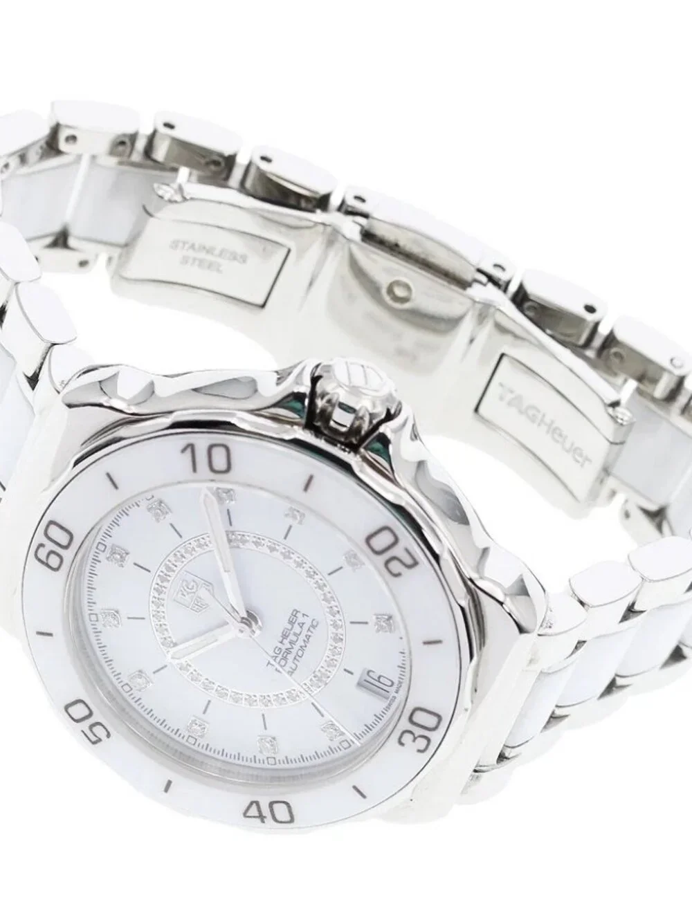 TAG HEUER Formula 1 WAU2211 Date 11P Diamond white Dial Automatic Ladies _970744